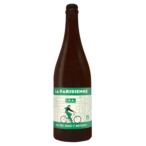 La Parisienne Bière IPA Bio 5% vol. 75cl