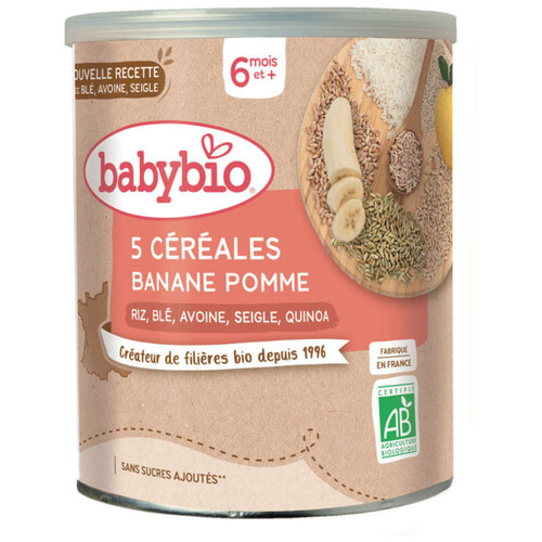 Babybio Céréales 3 Fruits Avec Quinoa Dès 6M 220G
