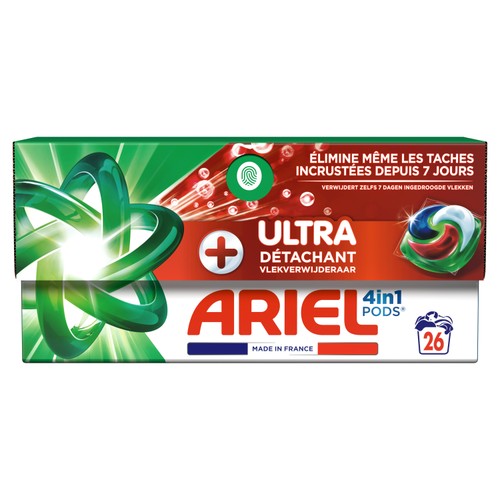 Ariel Pods+Ultra détachant 4en1 x26