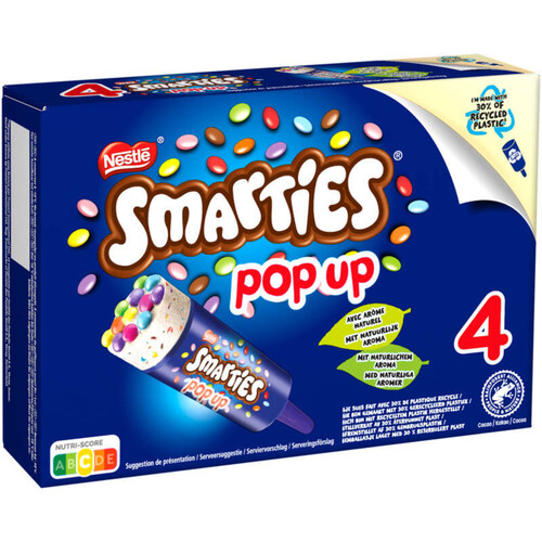 Smarties Pop Up Vanille 4x52g