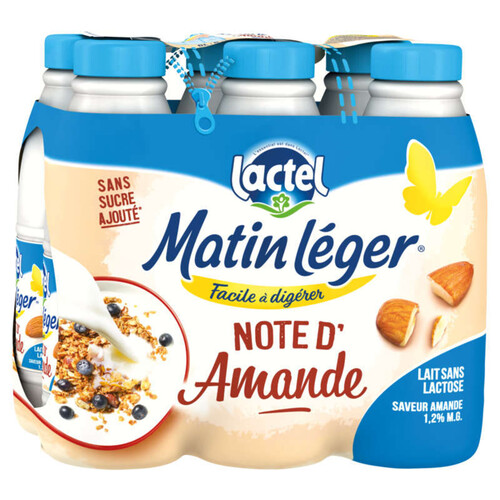 LACTEL Matin Léger Lait écrémé sans lactose UHT