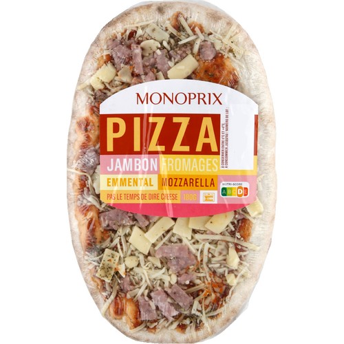 Monoprix Pizza Jambon Fromage 180g