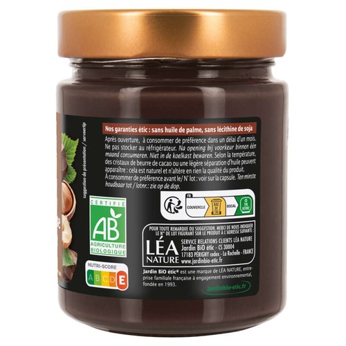 Jardin Bio Pâte à tartiner noir Intense Bio 300g