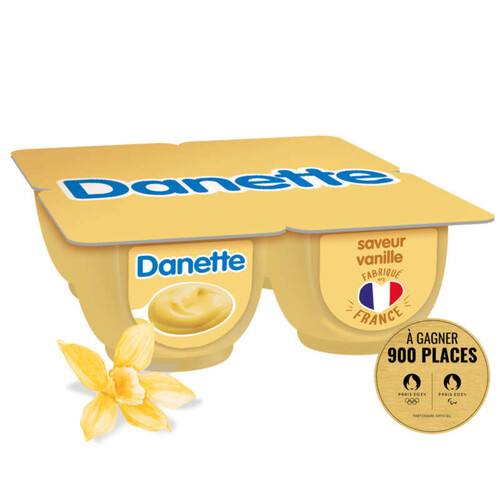 Danette Crème Dessert Vanille le pack de 4x125g