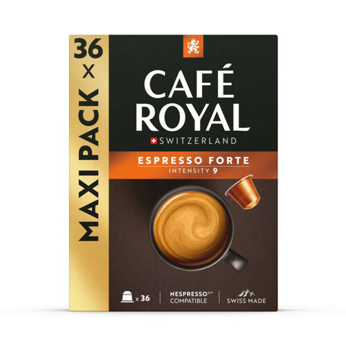 Café Royal Switzerland Capsules Espresso Forte Intensité 8/10 x 36