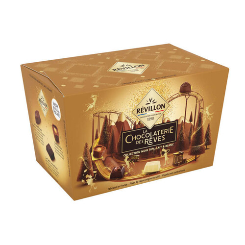 Révillon La Chocolaterie des Rêves Grand Assortiment Noir 70% Lait Blanc 215g