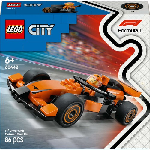 LEGO City Voiture de Course McLaren avec Pilote de F1 6+