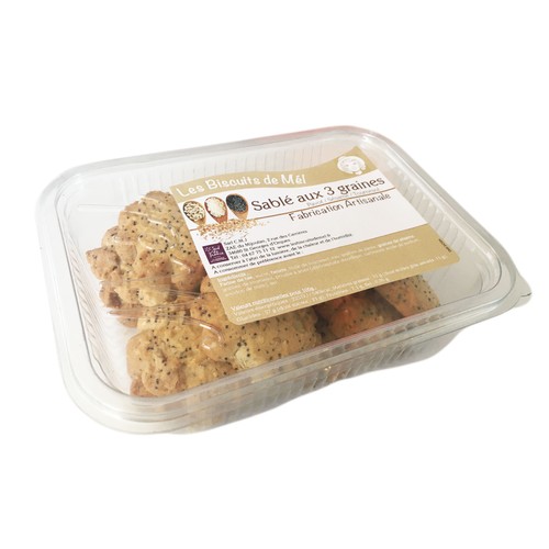 Biscuit sablé 3 graine 200g