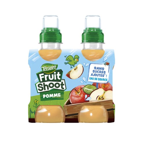 Teisseire Fruit Shoot au Jus de Pomme Sans Sucres Ajoutés 4x20cl