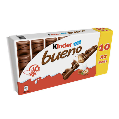 Kinder Bueno Barre Chocolatée Chocolat au Lait x10 430g
