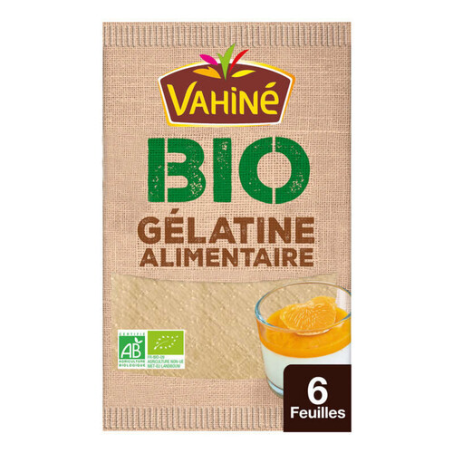 Vahiné Gélatine feuille Bio 10g
