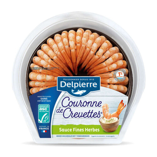 Delpierre Couronne De Crevette Et Sauce Fines Herbes 130g
