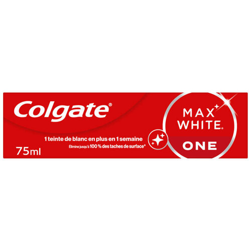 Colgate Max Dentifrice blancheur White One 75ml