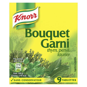 Knorr Bouillon Cubes Bouquet Garni Thym Persil Laurier 9 Cubes 99g