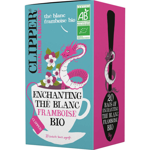 Clipper Thé Blanc Framboise Bio 20 sachets 34g