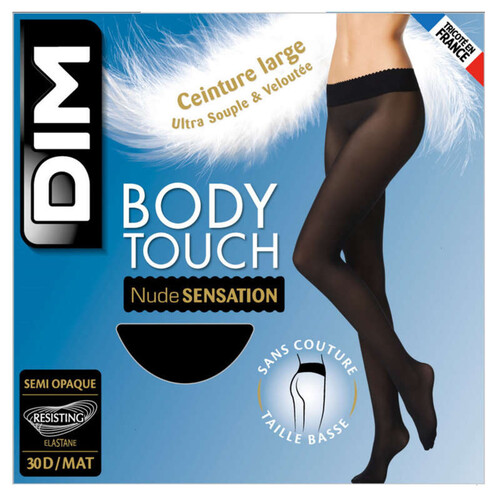 Dim Collant Body Touch Nude Sensation Noir Taille 3