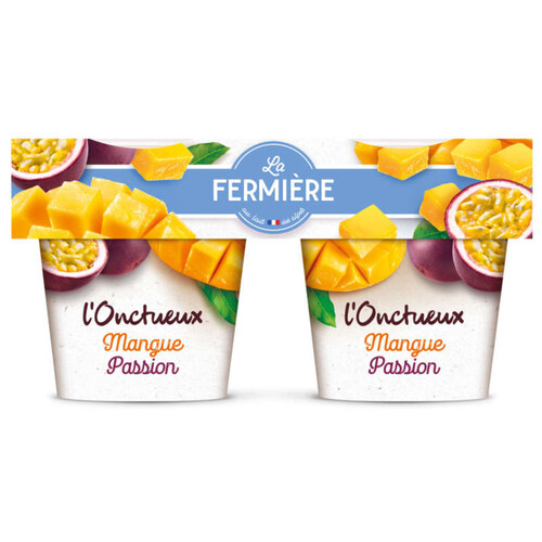 La Fermière Yaourt à la Mangue Passion et Chia Lot 2x150g