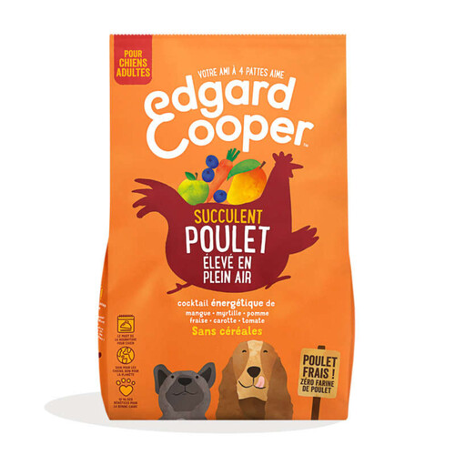 Edgard&Cooper Croquettes Adultes Edgard & Cooper Naturelles Sans Céréales Poulet Frais - 1Kg 1Kg
