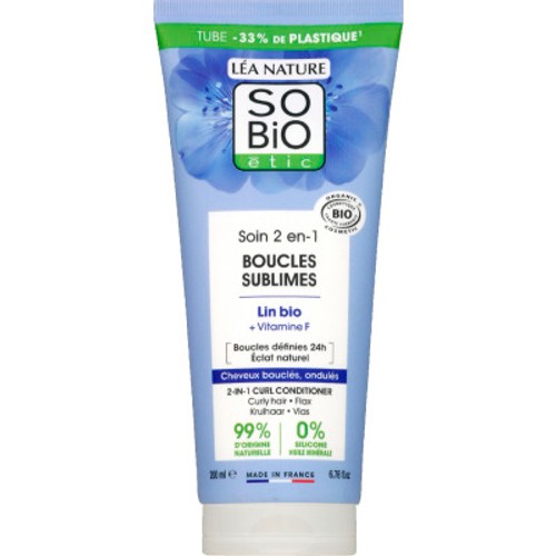 SO'BIO Soin 2en1 boucles sublimes lin Bio 200ml