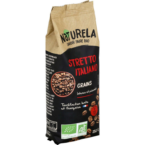 Naturela Café Stretto Italiano en Grains Bio 250g