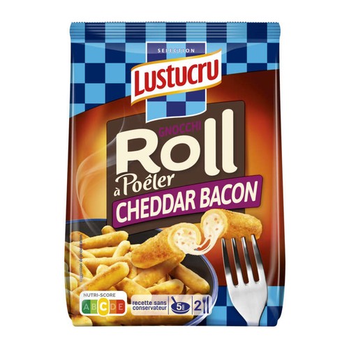 Lustucru Gnocchi a poêler extra cheddar bacon 280g