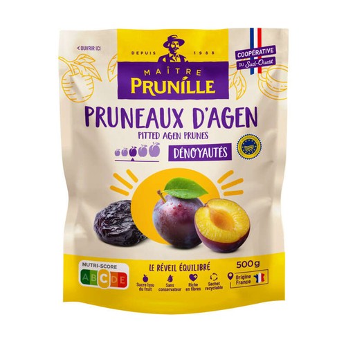 Maître Prunille Pruneaux d'Agen dénoyautés Forme 500g