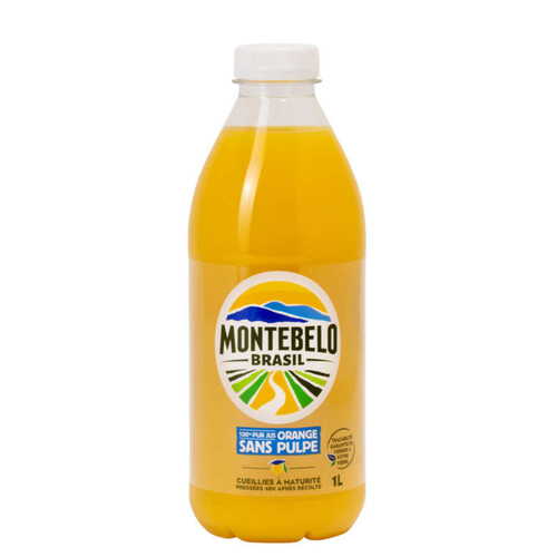 Montebelo Brasil Pur Jus d’Orange sans pulpe 1l