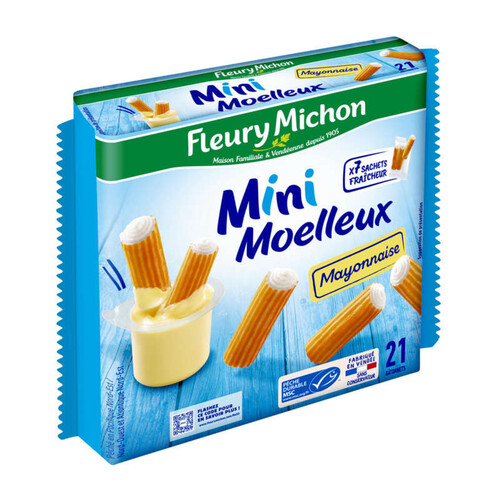 Fleury Michon mini moelleux mayonnaise 21 bâtonnets 230g