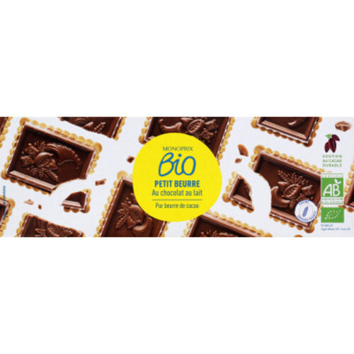 Monoprix Bio Petits beurre au Chocolat au lait 150g