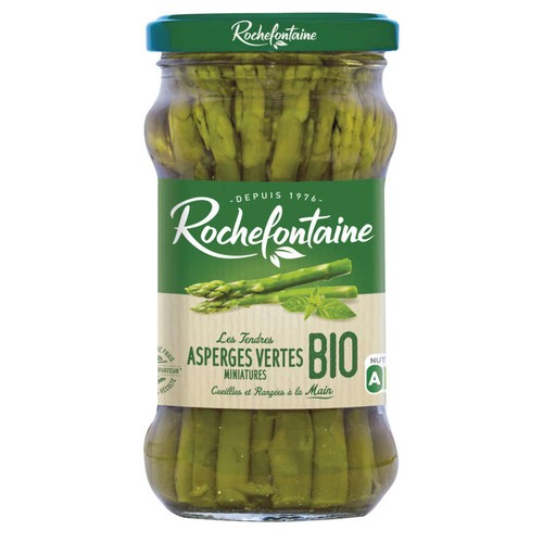 Rochefontaine Asperges vertes miniatures bio 100g