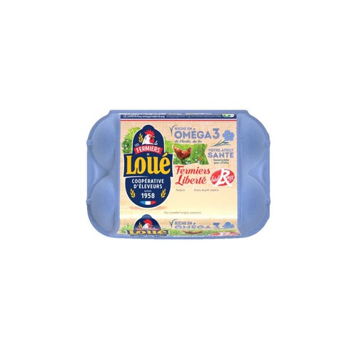 Loué œufs label rouge fermiers Omega3  x6