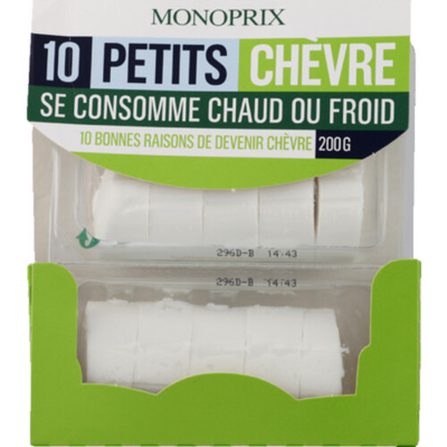 Monoprix Fromage Petits Chèvres x10, 200g