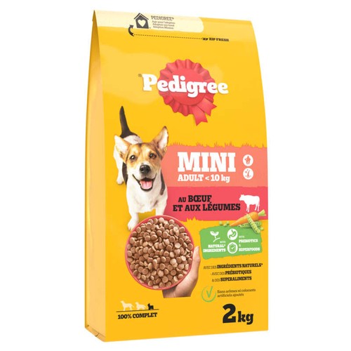 Pedigree Croquettes Boeuf Petit Chien 2kg