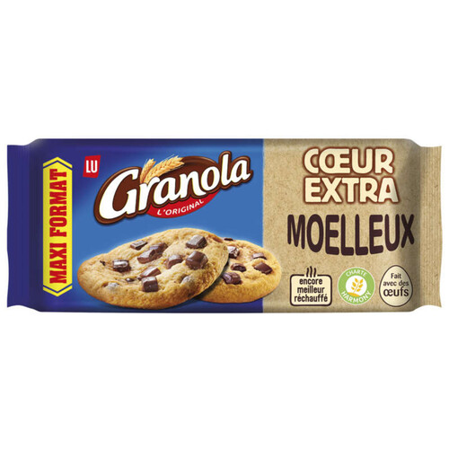 Granola Cookies Cœur Extra Moelleux aux pépites de Chocolat 312g