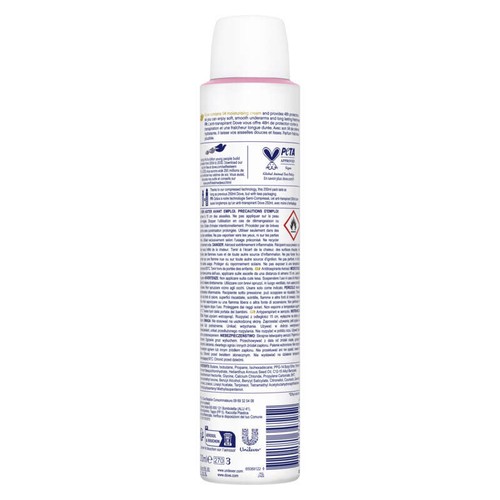 Dove Déodorant Spray Anti-Transpirant Semi-Compressé Powder Soft 200ml