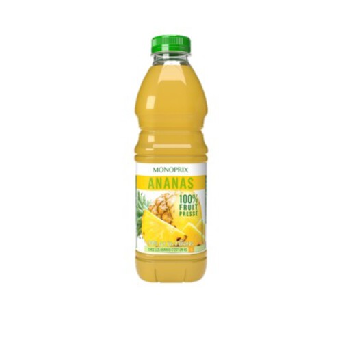 Monoprix 100% Pur Jus d'Ananas 1l
