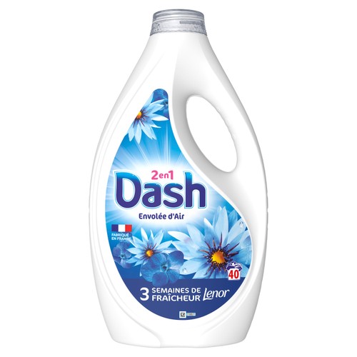 Dash Lessive Liquide 2en1 Envolée d'Air *40 Lavages 1,8L