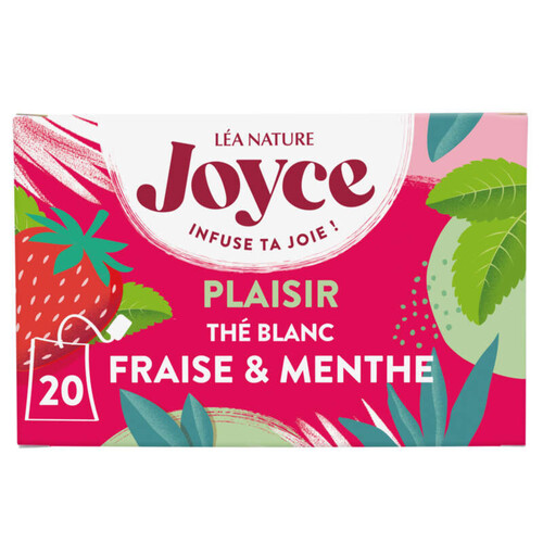 Joyce The blanc fraise & Menthe bio 30g