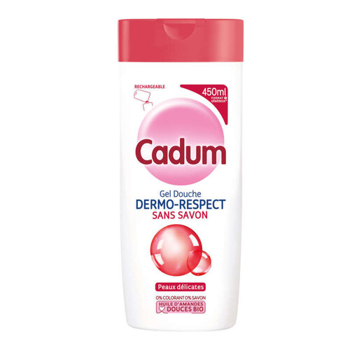 Cadum Gel Douche Dermo-Respect Sans savon 450ml