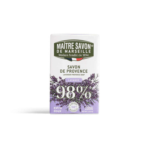 Maître Savon de Marseille Savon de Provence Extra Doux Lavande 100g