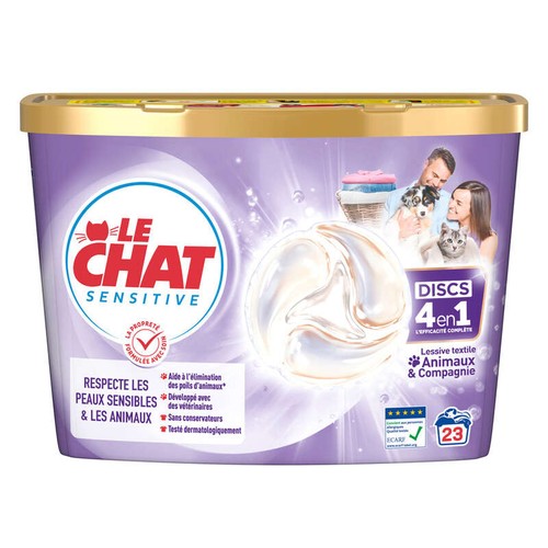 Le Chat Discs Sensitive Animaux & Compagnie 23 lavages