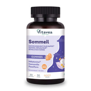 Vitavea - Mélatonine Valériane - Complément Alimentaire Sommeil Adu