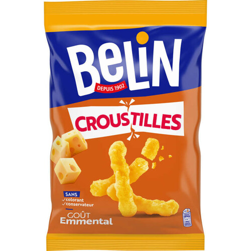Belin Croustilles Biscuits Apéritifs Emmental 138g