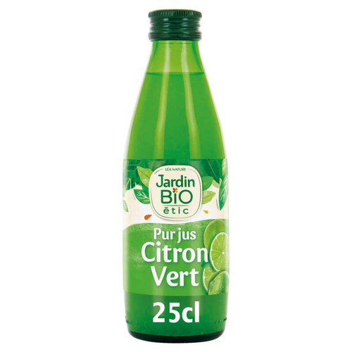 Jardin Bio Pur jus de citron vert 25cl