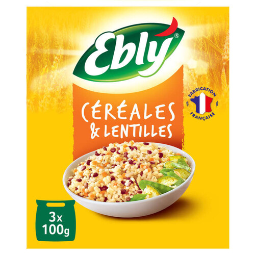Ebly Sachet Cuisson 10min Céréales et Lentilles 300g