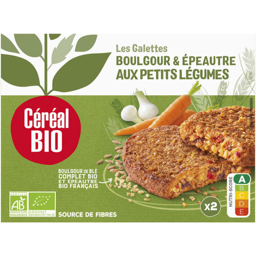 Cereal Bio Galettes Épeautre Et Boulghour Aux Petits Légumes, Sans Viande Bio 200G