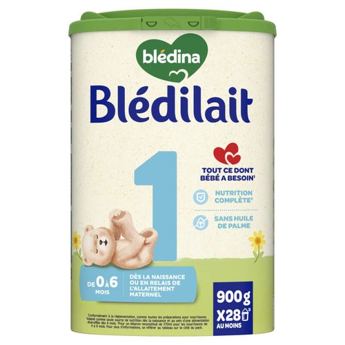 Blédilait lait premier âge dès la naissance 900g