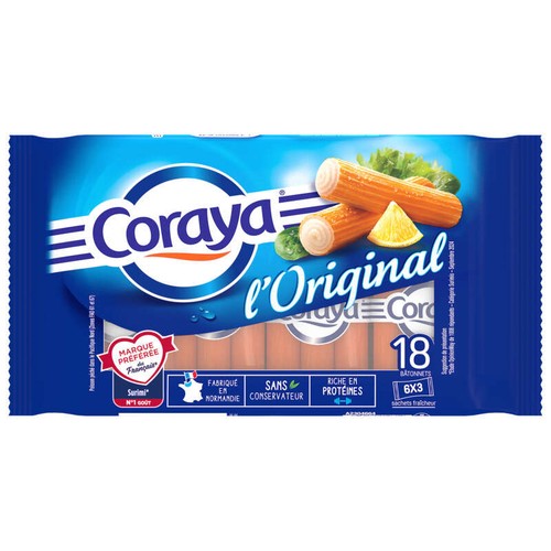 Coraya Bâtonnets de Surimi l'Original *18 270g