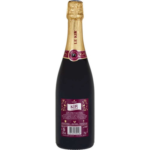 Le Kir Royal Vin Mousseux Aromatisé Aux Baies De Cassis 75cl