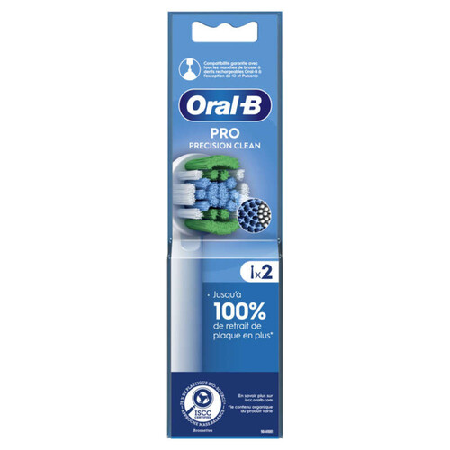 Oral-B Brossettes Pour Brosse À Dents Pro Precision Clean x2